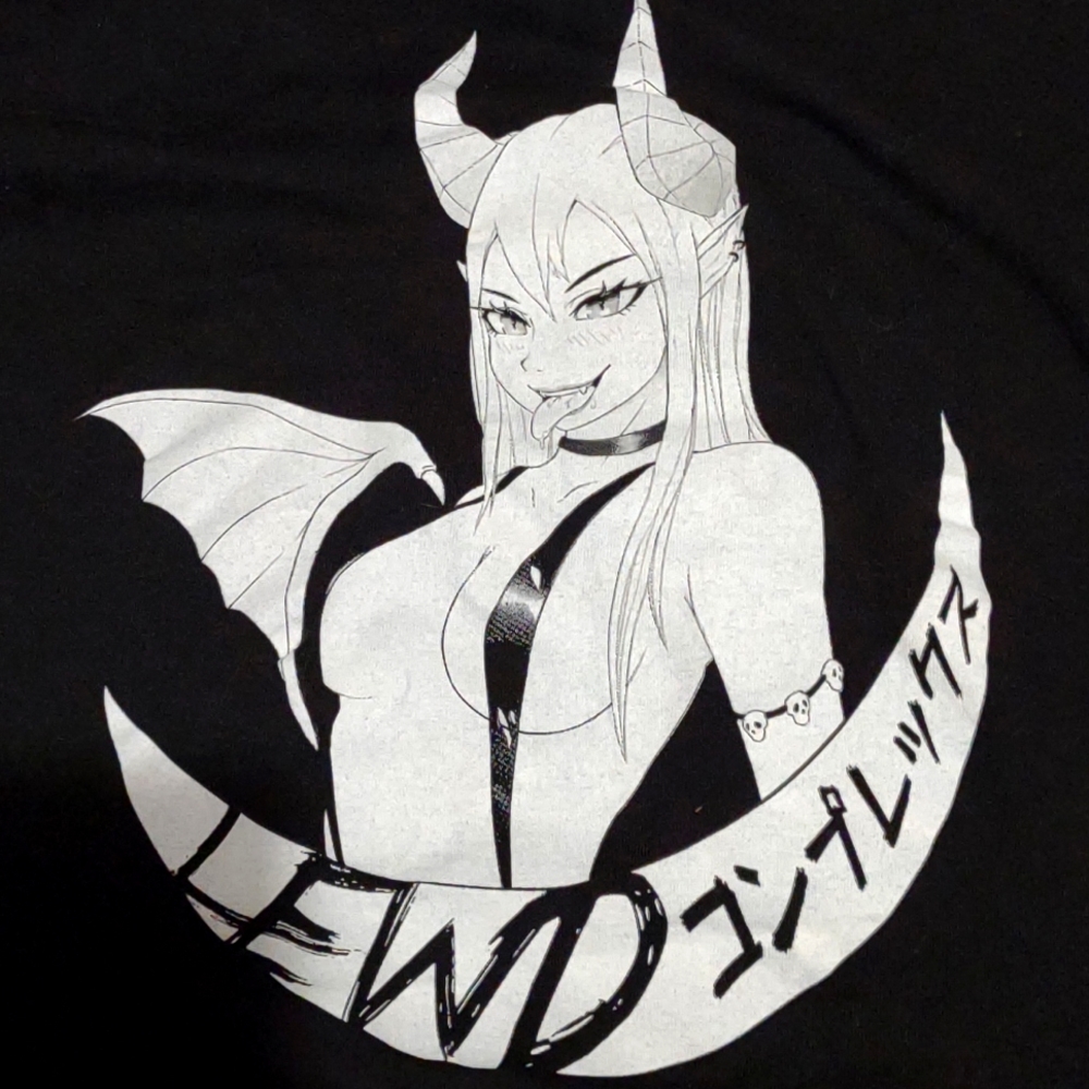 Demon girl lewd anime shirt